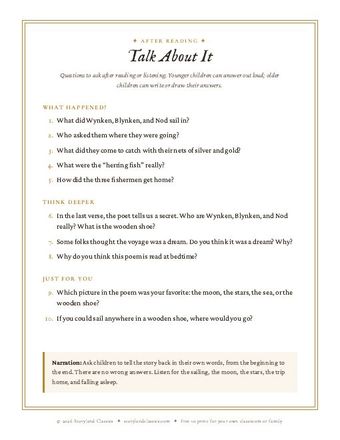 Talk About It discussion questions page