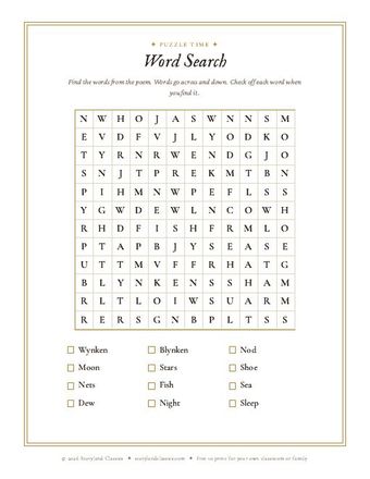 Word search page